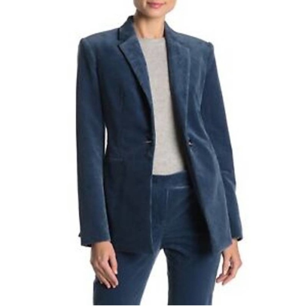 Theory Navy Blue Velvet Blazer